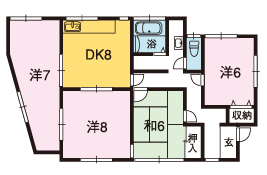 高知市加賀野井2 4DK一戸建て