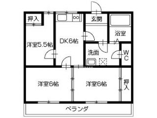 高知市北秦泉寺 3DKマンション