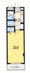 高知市入明町 1Kマンション