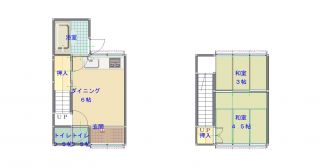 高知市北本町3 2DKタウンハウス