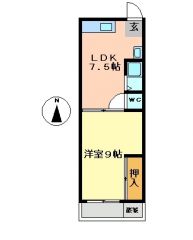 高知市愛宕町 1LDKマンション