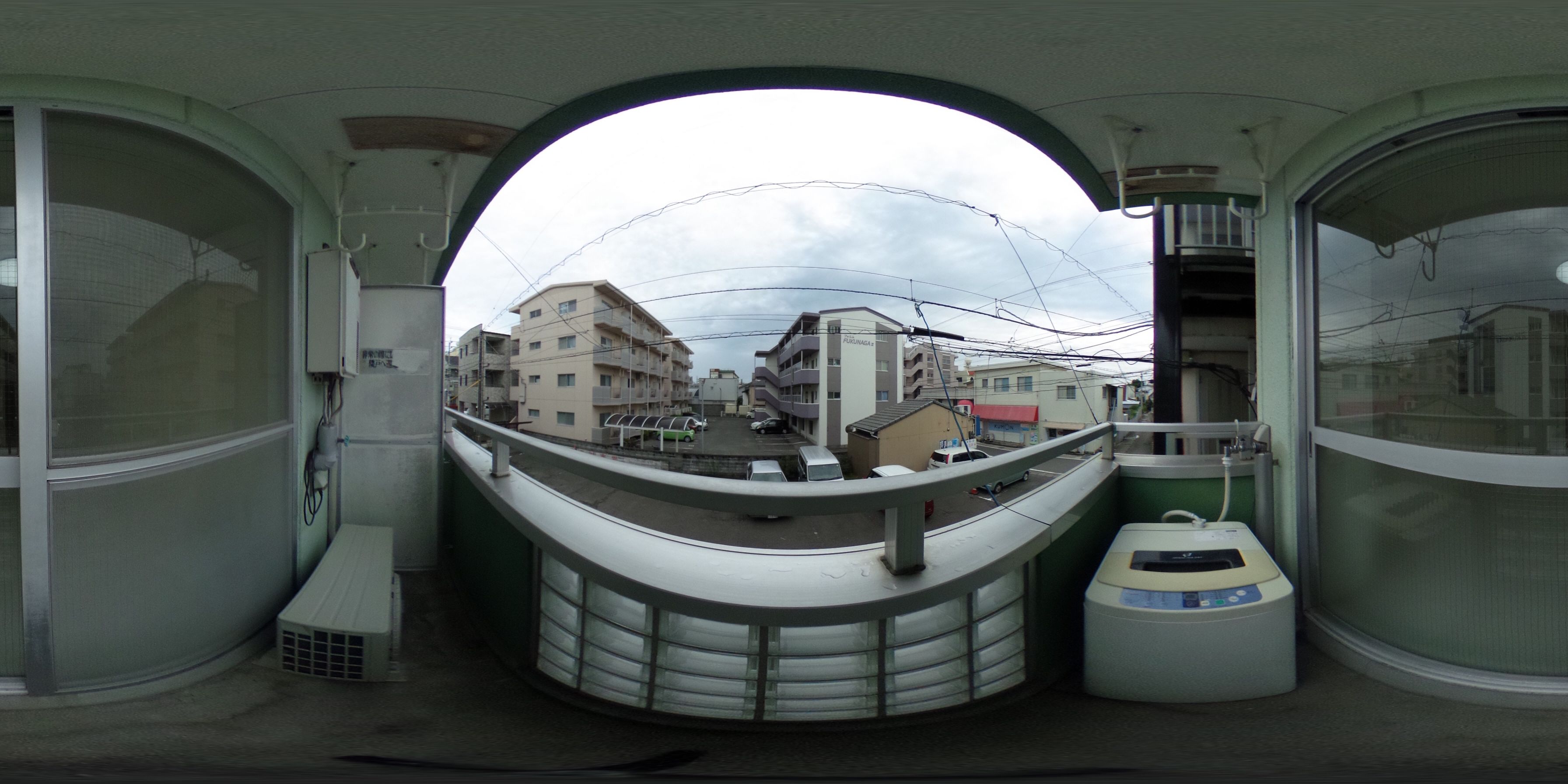 徳島市住吉 賃貸マンション 1Kパノラマ画像