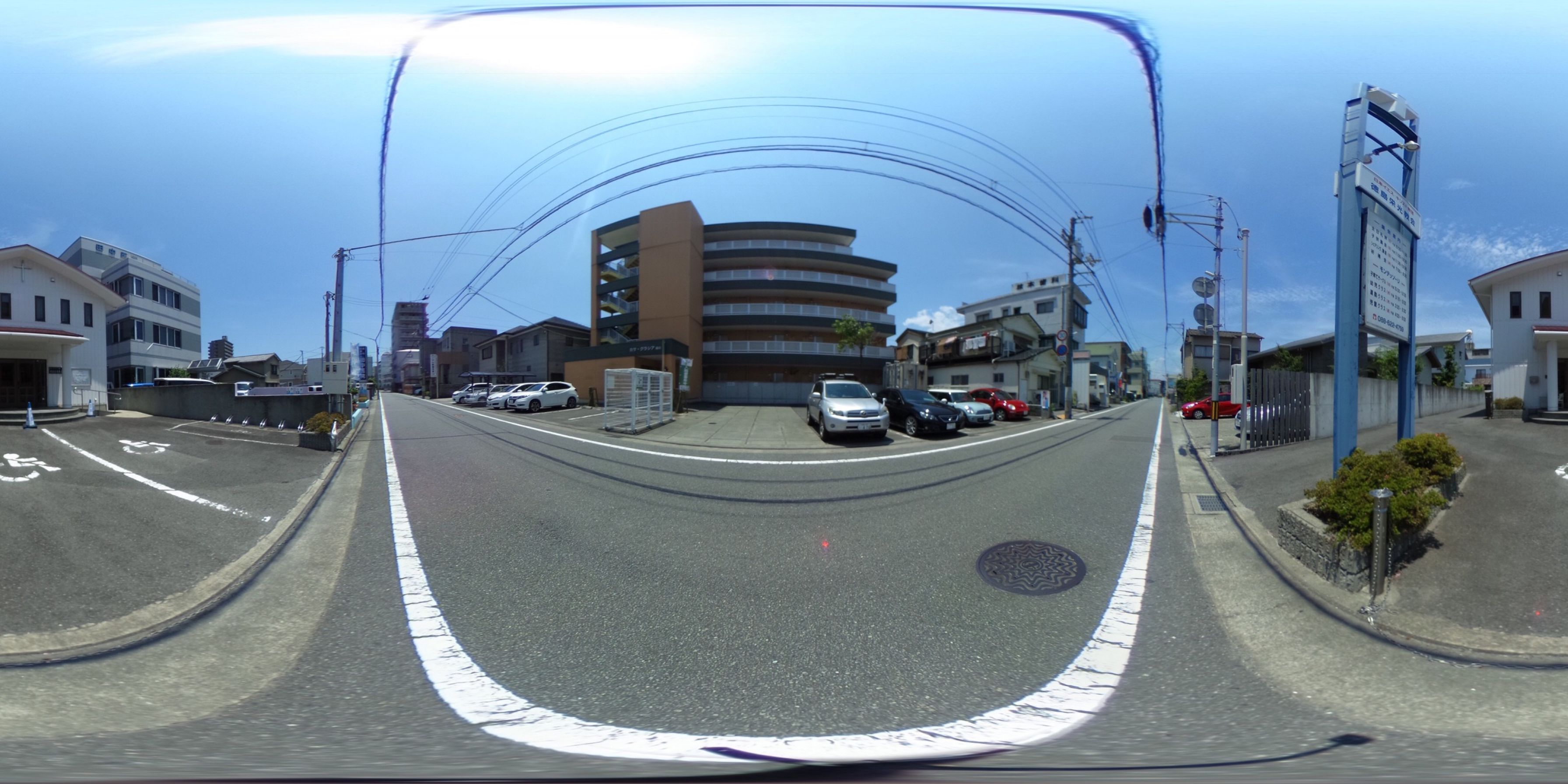 徳島市中前川町 賃貸マンション 1Rパノラマ画像